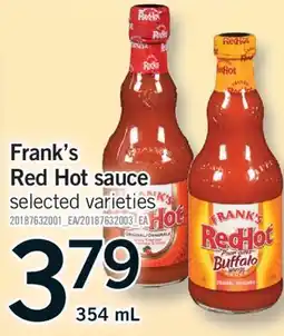 Fortinos FRANK'S RED HOT SAUCE, 345 ML offer
