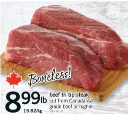 Fortinos BEEF TRI TIP STEAK offer