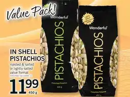 Fortinos IN SHELL PISTACHIOS, 450 g offer