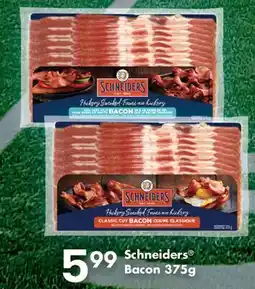 Fortinos SCHNEIDERS BACON, 375G offer