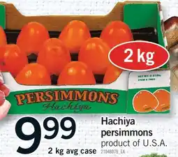 Fortinos HACHIYA PERSIMMONS, 2 kg avg case offer