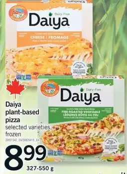 Fortinos DAIYA PLANT-BASED PIZZA, 327-550 G offer