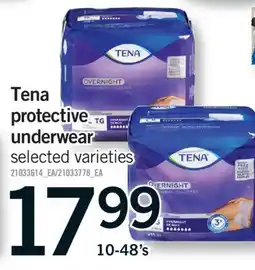 Fortinos TENA PROTECTIVE UNDERWEAR, 10-48's offer