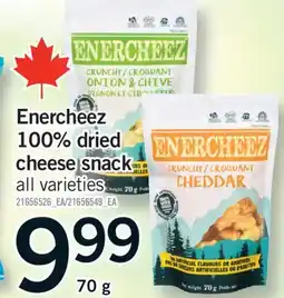 Fortinos ENERCHEEZ 100% DRIED CHEESE SNACK, 70 G offer
