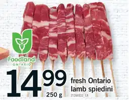 Fortinos FRESH ONTARIO LAMB SPIEDINI, 250 G offer