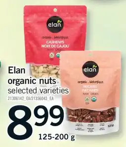 Fortinos ELAN ORGANIC NUTS, 125-200 G offer