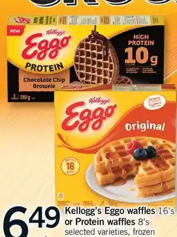 Fortinos KELLOGG'S EGGO WAFFLES, 16'S OR PROTEIN WAFFLES, 8'S offer