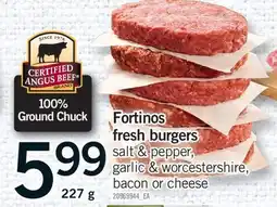 Fortinos FORTINOS FRESH BURGERS, 227 G offer