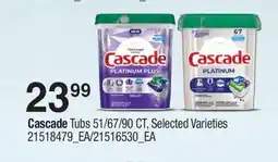 Fortinos CASCADE TUBS, 51/67/90 CT offer