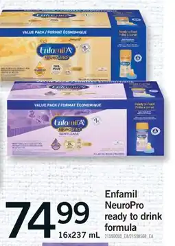 Fortinos ENFAMIL NEUROPRO READY TO DRINK FORMULA, 16X237 ML offer