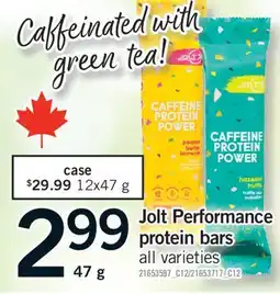 Fortinos JOLT PERFORMANCE PROTEIN BARS, 47 G offer