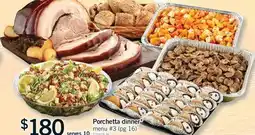 Fortinos PORCHETTA DINNER offer