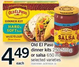 Fortinos OLD EL PASO DINNER KITS, 250-510 G OR SALSA, 650 ML offer