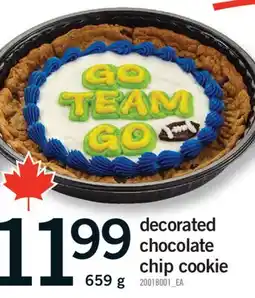Fortinos DECORATED CHOCOLATE CHIP COOKIE, 659 G offer