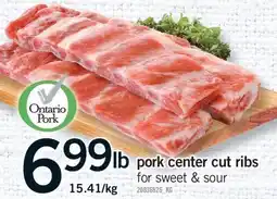 Fortinos PORK CENTER CUT RIBS offer