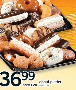 Fortinos DONUT PLATTER offer