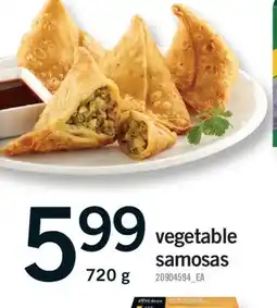 Fortinos VEGETABLE SAMOSAS, 720 G offer