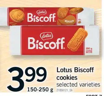 Fortinos LOTUS BISCOFF COOKIES, 150-250 G offer