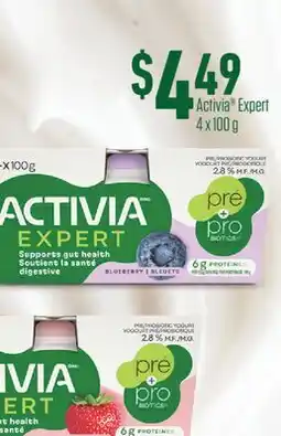 Fortinos ACTIVIA EXPERT, 4 x 100 g offer