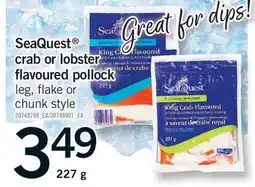 Fortinos SEAQUEST CRAB OR LOBSTER FLAVOURED POLLOCK, 227 G offer