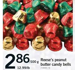 Fortinos REESE'S PEANUT BUTTER CANDY BELLS offer