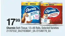 Fortinos CHARMIN BATH TISSUE, 12 = 48 ROLLS offer