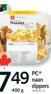 Fortinos PC NAAN DIPPERS, 400 G offer