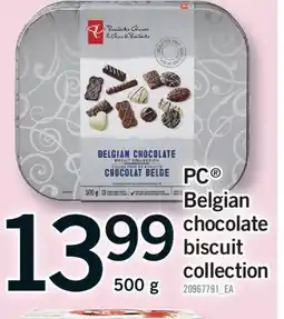 Fortinos PC BELGIAN CHOCOLATE BISCUIT COLLECTION, 500 G offer