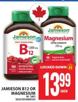 Food Basics JAMIESON B12 OR MAGNESIUM offer