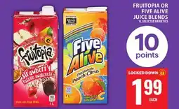 Food Basics FRUITOPIA OR FIVE ALIVE JUICE BLENDS offer