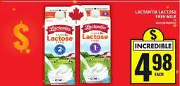 Food Basics LACTANTIA LACTOSE FREE MILK offer