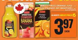 Food Basics IRRESISTIBLES ORANGE JUICE OR JUICE BLENDS OR SMOOTHIES offer