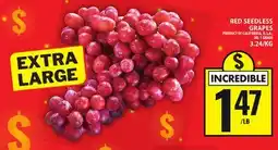 Food Basics RED SEEDLESS GRAPES offer