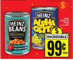 Food Basics HEINZ BEANS OR PASTA offer