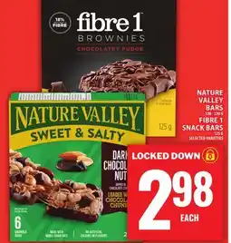 Food Basics NATURE VALLEY BARS OR FIBRE 1 SNACK BARS offer