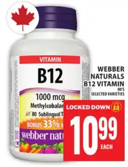 Food Basics WEBBER NATURALS B12 VITAMIN offer
