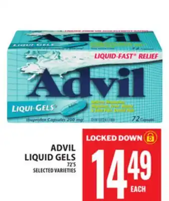 Food Basics ADVIL LIQUID GELS offer