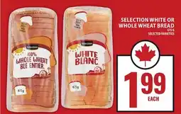 Food Basics SELECTION WHITE OR WHOLE WHEAT BREAD offer