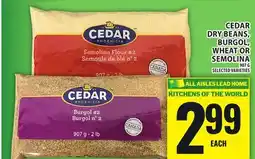 Food Basics CEDAR DRY BEANS, BURGOL, WHEAT OR SEMOLINA offer