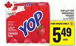 Food Basics YOPLAIT YOP DRINKABLE YOGURT offer