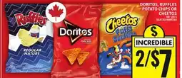 Food Basics DORITOS, RUFFLES POTATO CHIPS OR CHEETOS offer