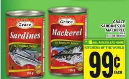 Food Basics GRACE SARDINES OR MACKEREL offer