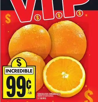 Food Basics SEEDLESS ORANGES offer