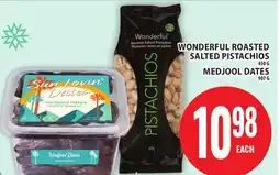 Food Basics WONDERFUL ROASTED SALTED PISTACHIOS OR MEDJOOL DATES offer
