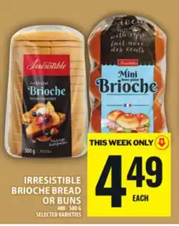 Food Basics IRRESISTIBLE BRIOCHE BREAD OR BUNS offer
