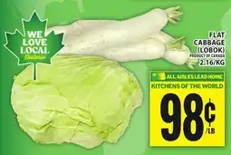 Food Basics FLAT CABBAGE (LOBOK) offer