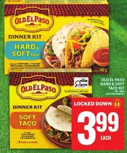 Food Basics OLD EL PASO HARD & SOFT TACO KIT offer