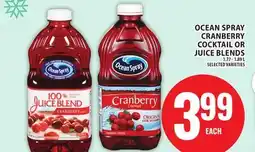 Food Basics OCEAN SPRAY CRANBERRY COCKTAIL OR JUICE BLENDS offer