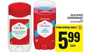 Food Basics OLD SPICE DEODORANT offer