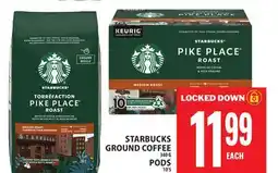 Food Basics STARBUCKS GROUND COFFEE OR PODS offer